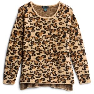 Cozy cheetah print sweater
